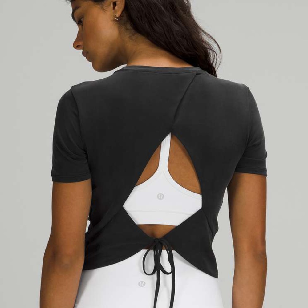 Lululemon Open Tie-Back Short Sleeve